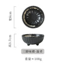 Axyaa Retro Soy Sauce Dipping Plate Set - Commercial & Household Sauce Dish