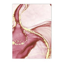 Pink Marble Abstract Canvas Painting Wall Art Print Home Decor by Axyaa