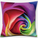 Rainbow Square Pillowcase by Axyaa: Home & Car Decor Accent
