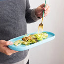 Axyaa White Ceramic Oval Tray: Versatile Decorative Plate for Home Kitchen and Jewelry Storage