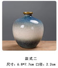 Axyaa Vintage Kiln Glaze Ceramic Small Vase Ornaments
