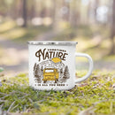 Axyaa Enamel Camping Mug Nature Hiking Travel Coffee Tea Cup