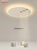 Axyaa Nordic LED Ceiling Lamp with Dimming Spotlight