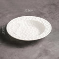 Axyaa Stoneware Plate Set for Molecular Cuisine in Stone Pattern - Restaurant Quality