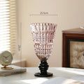 Axyaa Glass Vase: Artistic Flower Vessel for Hydroponic & Dried Flowers