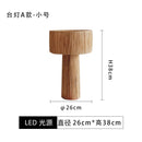 Axyaa Rattan LED Floor Lamp - Retro Wabi-Sabi Art Decor for Bedroom Living Room