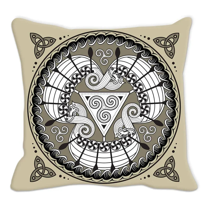 Geometric Cushion Cover Pillowcase for Home Decor by Axyaa