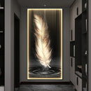 Axyaa Feather Art LED Wall Lamp for Modern Home Decor