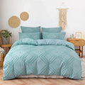 Axyaa Geometric Cut Flowers Bedding Set - Twin to King Sizes