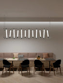 Axyaa Nordic LED Black Gold Chandelier for Dining Room Kitchen Lighting
