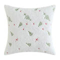 Christmas Tree Embroidered Pillow Cover Cojines Plush Snowflake Embroidered Throw Sofa Cushion Cover built by Axyaa
