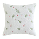 Christmas Tree Embroidered Pillow Cover Cojines Plush Snowflake Embroidered Throw Sofa Cushion Cover built by Axyaa