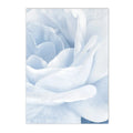 Blue Flower Santorini Sea Wall Art Canvas Painting Greece Island Poster - Axyaa Nordic Home Decor