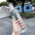 Axyaa 500ml Sports Water Bottle with Time Mark, Leak-proof & Portable Fitness Bottle