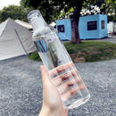 Axyaa 500ml Sports Water Bottle with Time Mark, Leak-proof & Portable Fitness Bottle