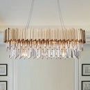 Axyaa Gold Metal Chandelier Light Living Room Dining LED Pendant Luminarias