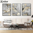 Islamic Calligraphy Ayatul Kursi Black Gold Marble Wall Art by Axyaa