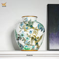 Axyaa Blue & White Porcelain Vases: Elegant Ceramic Ornaments for Living Room Hall