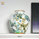 Axyaa Blue & White Porcelain Vases: Elegant Ceramic Ornaments for Living Room Hall