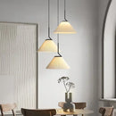 Axyaa Cream LED Chandelier Pendant Light for Living Room Bedroom Restaurant