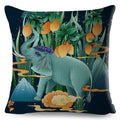 Axyaa Dragon Fox Firebird Linen Cushion Cover 45*45cm