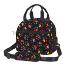 Axyaa Dog Paw Print Insulated Lunch Bag - Thermal Portable Bento Pouch