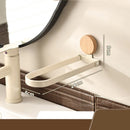 Axyaa Walnut Towel Rack: Wall-Mounted, Foldable Bathroom Towel Hanging Rod