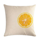 Axyaa Pineapple Orange Fruit Plant Linen Pillowcase 45*45cm