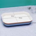 Axyaa Wheat Straw Storage Tray Set: Snack Plate, Fruit Bowl, Breakfast Bread Tray