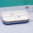 Axyaa Wheat Straw Storage Tray Set: Snack Plate, Fruit Bowl, Breakfast Bread Tray