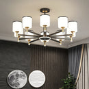 Axyaa Nordic Glass Chandelier with LED Light Fixture for Living Room and Bedroom