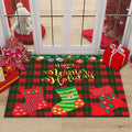 Axyaa Christmas New Year Entrance Door Mat Non-Slip Floor Decor