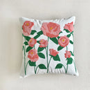 Axyaa Floral Pillow Cover for Home Decor - 45x45cm Cotton Square Case