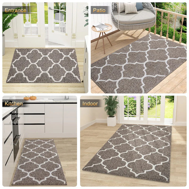 Axyaa Indoor Doormat Non Slip Absorbent Washable Entryway Floor Mat