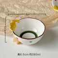 Axyaa Fish Plate Set | Ceramic Salad Dessert Soup Rice Bowl Tableware