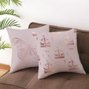 Axyaa Gold Geometric Flow Elements Pillow Case Cover Home Decor Accessories