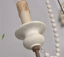 Axyaa Country Style Wooden Bead Wall Sconces for Living Room Lighting
