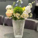 Axyaa Crystal Glass Vase Terrarium Hydroponics Flower Pot Home Decor