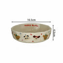 Axyaa Matte Cream Ceramic Deep Plate – Kitchen Tableware for Pasta, Salad, Breakfast