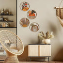 Axyaa Wooden Wall Art: Farmhouse Bohemian Country Yard Decoration - Western Theme