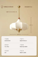 Axyaa Gold Lustre Medieval Fabric Pendant Lights with LED E27 for Home Decor