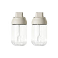 Axyaa Glass Seasoning Set with Lid Spoon - 250ML Oil Bottle, Pepper Jar, Salt Shaker