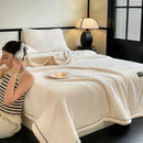 Axyaa Velvet Plush Light Luxury Blanket Warm Soft Comfortable Cotton Velvety Cozy Blanket