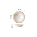 Axyaa Ceramic Salad Bowl: Vintage Style for Soup, Fruit, Sashimi, and Molecular Cooking