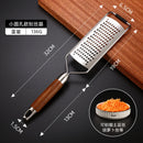 Axyaa Stainless Steel Cheese Grater with Wooden Handle and Vegetable Slicer