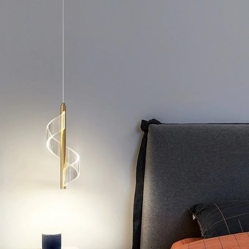 Axyaa Silver LED Pendant Lamps for Luxury Home Decor