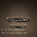 Axyaa Industrial Double Pendant Lamp for Cafe Restaurant Bar Knight Chandelier