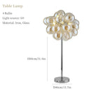 Axyaa Gold Glass Ball Pendant Chandelier LED Light - Modern Design for Home and Hotel