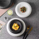 Axyaa Ceramic Dining Plate Set for Molecular Cuisine and Fine Dining