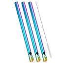 Axyaa Stainless Steel Pearl Milk Tea Straws Set with Brush Cocktail Bar Accessories